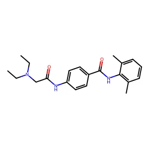4-((2-(Diethylamino)acetyl)amino)-N-(2,6-dimethylphenyl)benzamide structure
