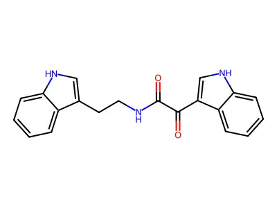2-(1H-indol-3-yl)-N-[2-(1H-indol-3-yl)ethyl]-2-oxoacetamide structure