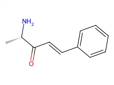 (4S)-4-amino-1-phenylpent-1-en-3-one structure