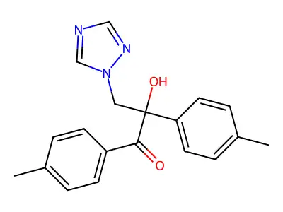 1-Propanone, 2-hydroxy-1,2-bis(4-methylphenyl)-3-(1H-1,2,4-triazol-1-yl)- structure