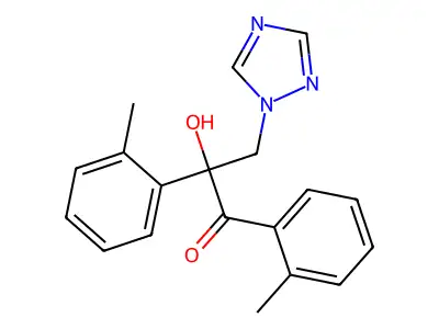 1-Propanone, 2-hydroxy-1,2-bis(2-methylphenyl)-3-(1H-1,2,4-triazol-1-yl)- structure