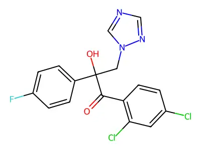 1-Propanone, 1-(2,4-dichlorophenyl)-2-(4-fluorophenyl)-2-hydroxy-3-(1H-1,2,4-triazol-1-yl)- structure