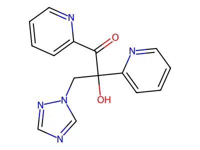 1-Propanone, 2-hydroxy-1,2-di-2-pyridinyl-3-(1H-1,2,4-triazol-1-yl)- structure
