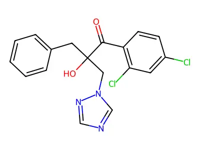 1-Propanone, 1-(2,4-dichlorophenyl)-2-hydroxy-3-phenyl-2-(1H-1,2,4-triazol-1-ylmethyl)- structure