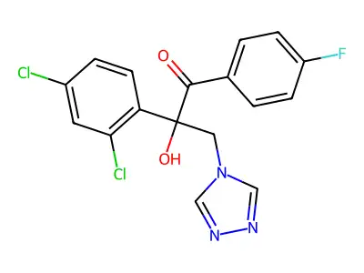 1-Propanone, 2-(2,4-dichlorophenyl)-1-(4-fluorophenyl)-2-hydroxy-3-(4H-1,2,4-triazol-4-yl)- structure