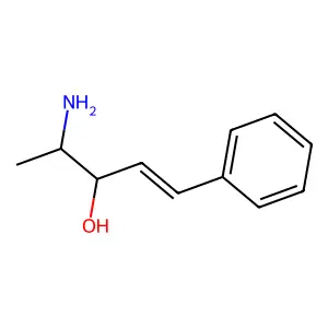 (3R,4S)-4-amino-1-phenylpent-1-en-3-ol structure