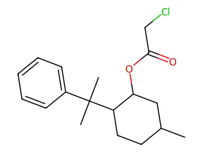 (+)-8-Phenylmenthyl chloroacetate structure