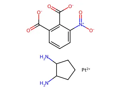 1,2-Benzenedicarboxylic acid, 3-nitro-, platinum complex structure
