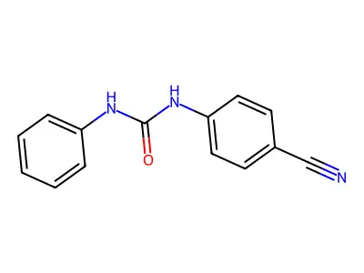 N-(4-cyanophenyl)-N'-phenylurea structure