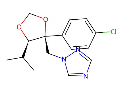 L-Arabinitol, 4-C-(4-chlorophenyl)-1,2,5-trideoxy-2-methyl-3,4-O-methylene-5-(1H-1,2,4-triazol-1-yl)- structure