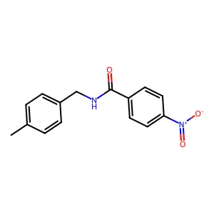 N-(4-methylbenzyl)-4-nitrobenzamide structure