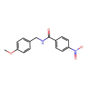 N-(4-methoxybenzyl)-4-nitrobenzamide structure