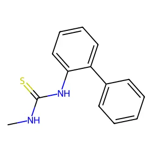 1-Biphenyl-2-yl-3-methylthiourea structure