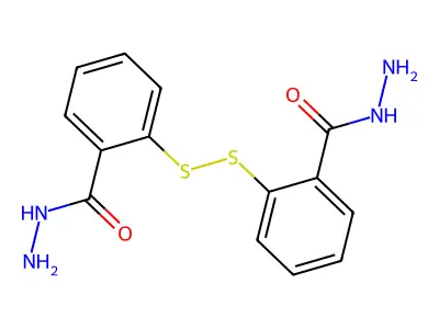 Benzoic acid, 2,2'-dithiobis-, dihydrazide structure