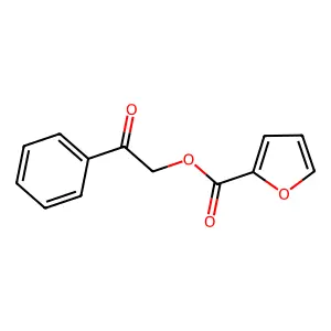 Furan-2-carboxylic acid 2-oxo-2-phenyl-ethyl ester structure