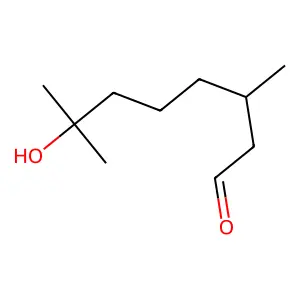 羟基香茅醛 structure