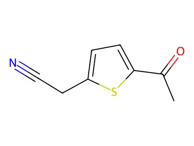 2-(5-Acetyl-2-thienyl)acetonitrile structure