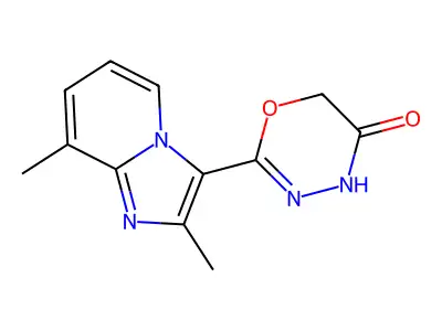 4H-1,3,4-Oxadiazin-5(6H)-one, 2-(2,8-dimethylimidazo(1,2-a)pyridin-3-yl)- structure