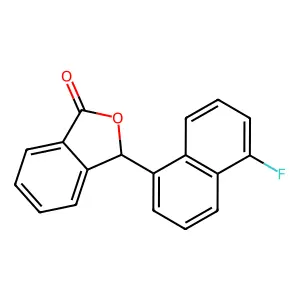 3-(5-Fluoro-1-naphthyl)phthalide structure