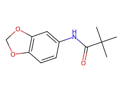 N-(1,3-benzodioxol-5-yl)-2,2-dimethylpropanamide structure
