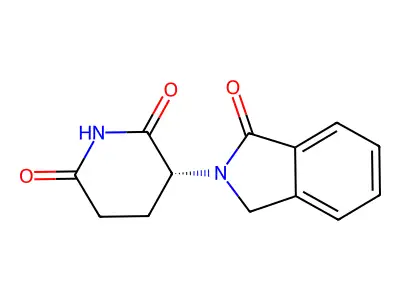 (R)-3-(1,3-Dihydro-1-oxo-2H-isoindol-2-yl)-2,6-piperidinedione structure
