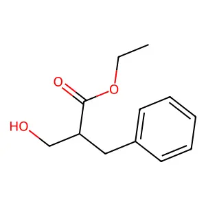 Ethyl 2-benzyl-3-hydroxypropanoate structure