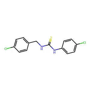 N-(4-chlorobenzyl)-N'-(4-chlorophenyl)thiourea structure