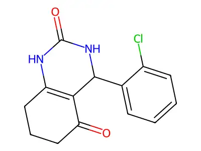 2,5(1H,3H)-Quinazolinedione, 4-(2-chlorophenyl)-4,6,7,8-tetrahydro- structure