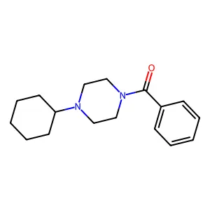 (4-Cyclohexylpiperazin-1-yl)-phenylmethanone structure
