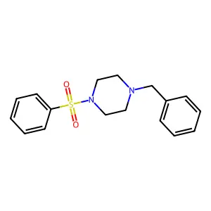 1-(Benzenesulfonyl)-4-benzylpiperazine structure