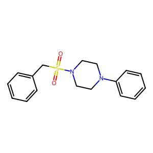 1-(Benzylsulfonyl)-4-phenylpiperazine structure