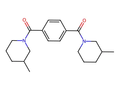 3-Methylpiperidyl 4-[(3-methylpiperidyl)carbonyl]phenyl ketone structure