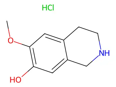 6-Methoxy-1,2,3,4-tetrahydroisoquinolin-7-ol hydrochloride structure
