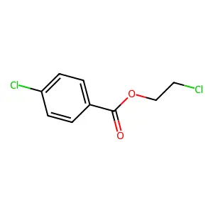 Benzoic acid, 4-chloro, 2-chloroethyl ester structure