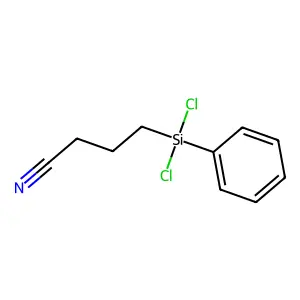 Butanenitrile, 4-(dichlorophenylsilyl)- structure