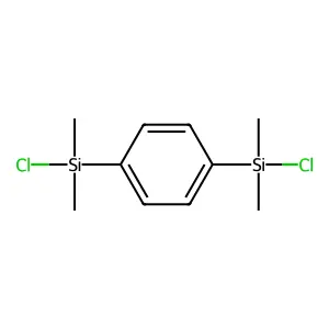 Benzene, 1,4-bis(chlorodimethylsilyl)- structure