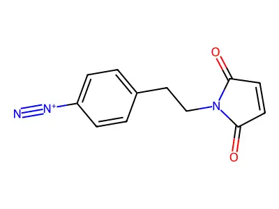 1-[2-(4-Diazocyclohexa-1,5-dien-1-yl)ethyl]pyrrole-2,5-dione structure