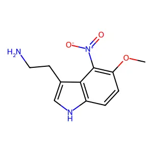 4-硝基-5-甲氧基色胺 structure