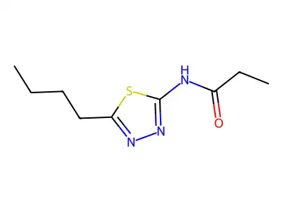 Propionamide, N-(5-butyl-1,3,4-thiadiazol-2-yl)- structure