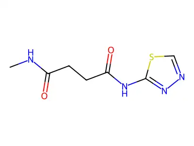 Succinamide, N-methyl-N'-(1,3,4-thiadiazol-2-yl)- structure
