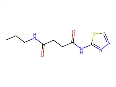 Succinamide, N-propyl-N'-(1,3,4-thiadiazol-2-yl)- structure