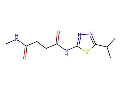 Succinamide, N-(5-isopropyl-1,3,4-thiadiazol-2-yl)-N'-methyl- structure