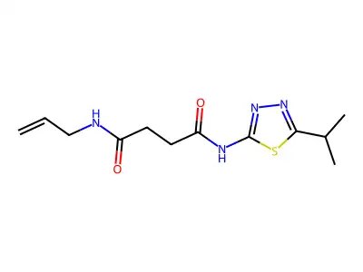 Succinamide, N-allyl-N'-(5-isopropyl-1,3,4-thiadiazol-2-yl)- structure