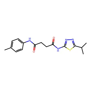 Succinamide, N-(5-isopropyl-1,3,4-thiadiazol-2-yl)-N'-p-tolyl- structure