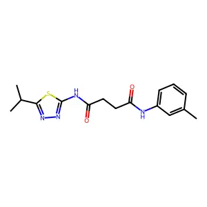 Succinamide, N-(5-isopropyl-1,3,4-thiadiazol-2-yl)-N'-m-tolyl- structure