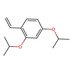 Benzene, 2,4-bis(1-methylethoxy)-1-ethenyl- structure