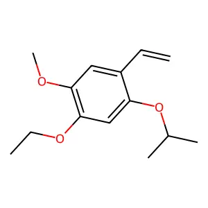 Benzene, 1-ethenyl-3-ethoxy-2-(1-methylethoxy)-4-methoxy- structure