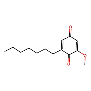 2,5-Cyclohexadiene-1,4-dione, 2-heptyl-6-methoxy- structure