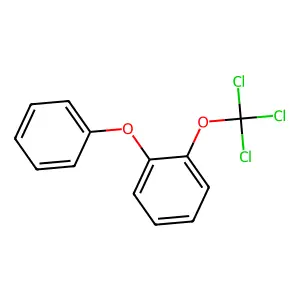 Trichloromethoxyphenoxybenzene structure