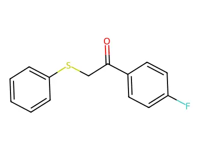 1-(4-Fluorophenyl)-2-(phenylsulfanyl)ethan-1-one structure